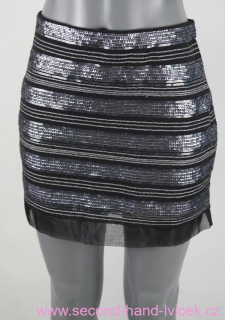 Černá sukně s flitry  EXPRESS vel. 34