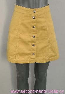Riflová propínací sukně H&M vel. 36