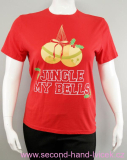 Červené vánoční triko "Jingle my bells" vel. XL