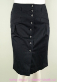 Dámská černá pouzdrová sukně s vyšším pasem vel. 44