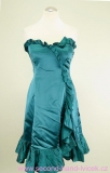 Lahvově zelené korzetové šaty COAST  
