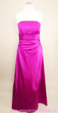 Dlouhé korzetové společenské šaty v cyklaménové barvě vel. 42