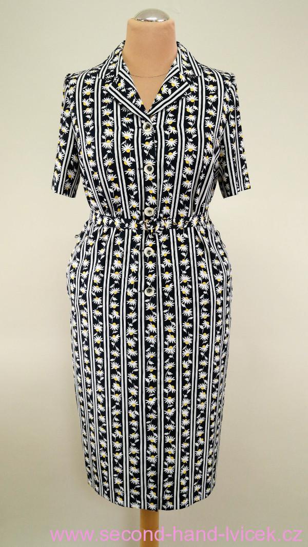 Vintage propínací šaty Marcelle Griffon vel. 44