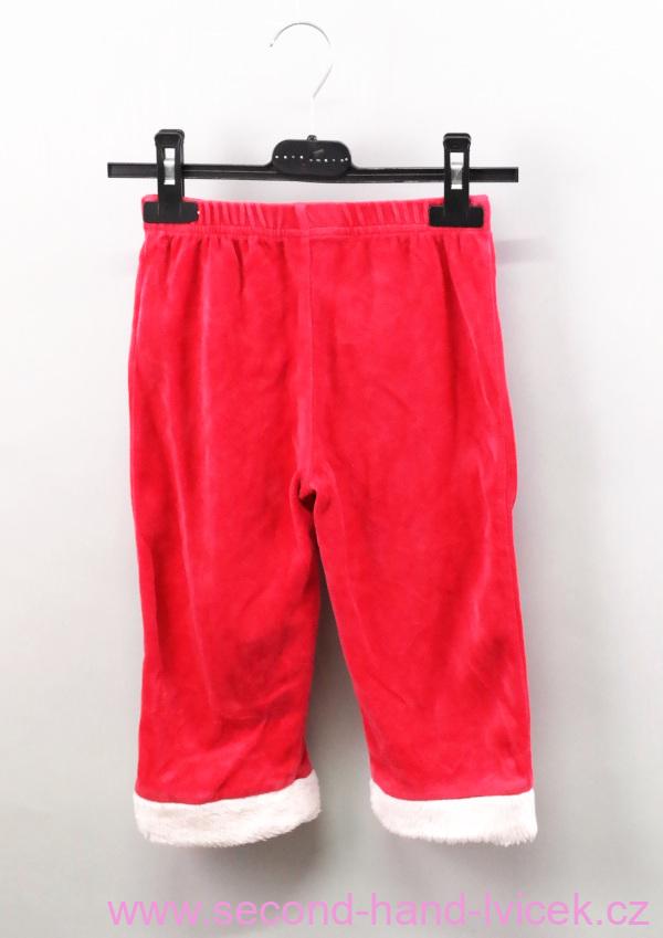 Sametové kalhoty Santa vel. 86