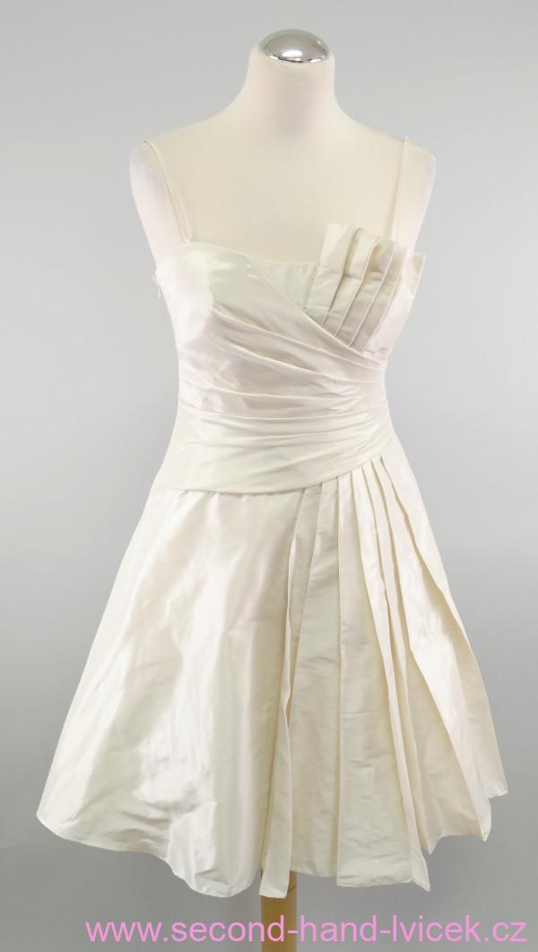 Taftové šaty na ramínka John Charles vel. 38