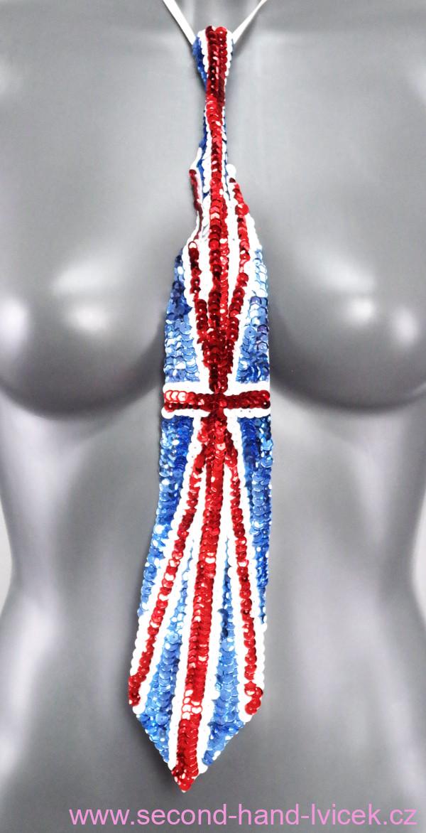 Flitrová kravata Anglie