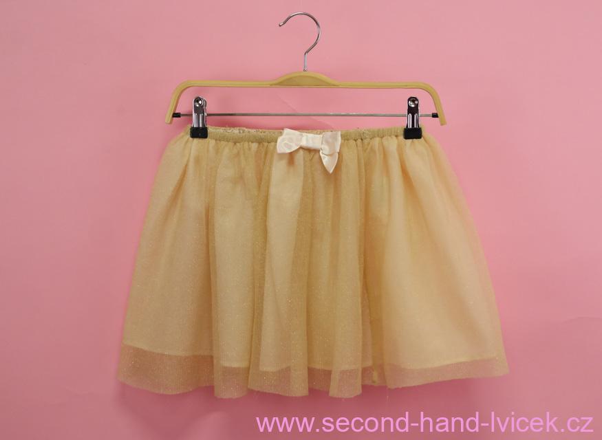 Zlatá tutu sukně H&M vel. 128