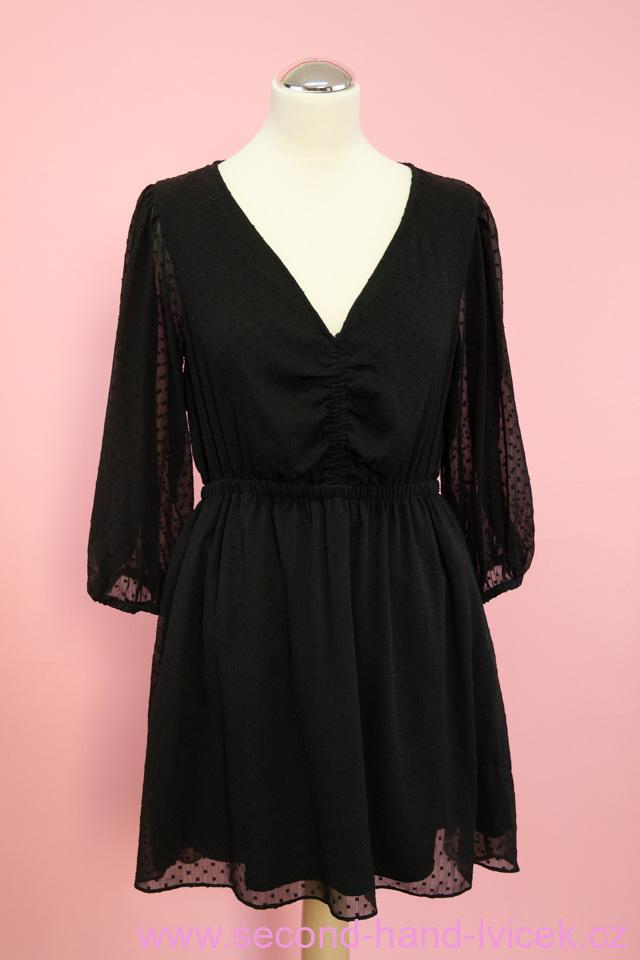ZARA černé mini šaty 0881/309/800 vel. M