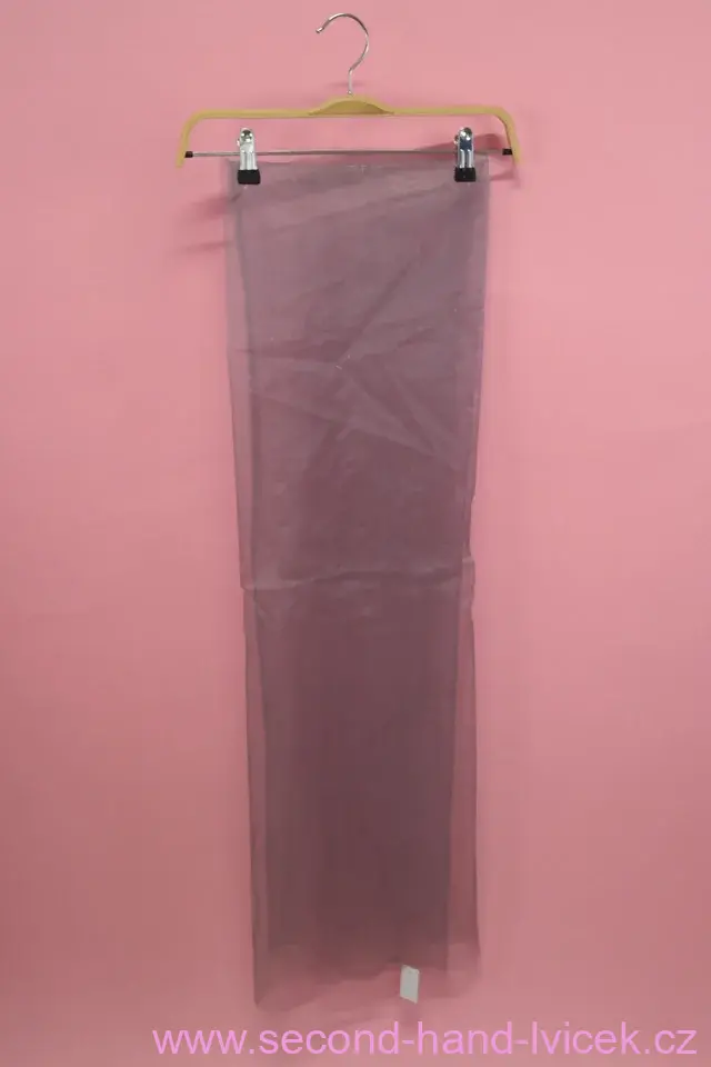 Šedá organza na karnevalový kostým