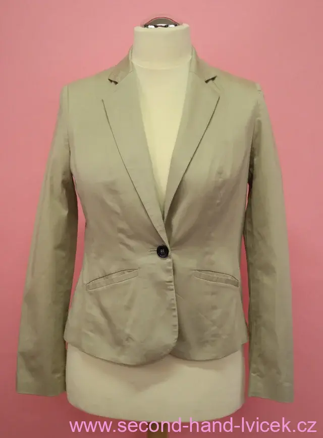 C&A béžové plátěné sako vel. 40