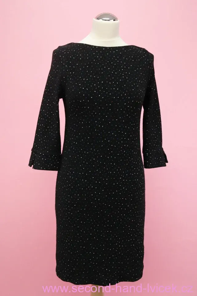 Phase Eight černé šaty s třpytivým vzorem vel. 40