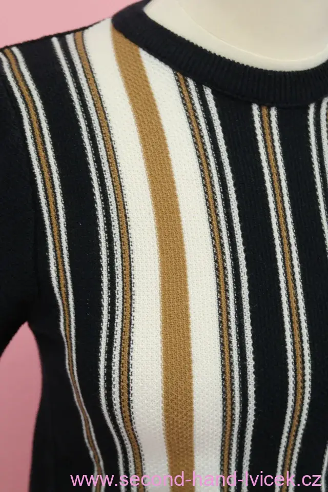 Úpletový top s proužky RIVER ISLAND vel. S