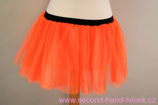 Taneční/karnevalová tylová sukně oranžová
