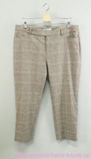 Světle šedé kostkované kalhoty Marks&Spencer vel. 46