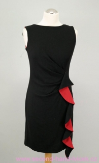Černo-červené pouzdrové šaty Simon Jeffrey vel. 36