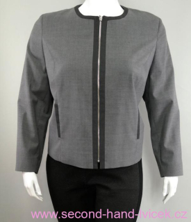 Elegantní šedý kabátek na zip Thomas Cook vel. 54