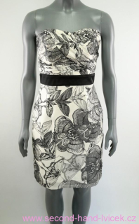 Korzetové šaty se vzorem motýlů H&M vel. 38