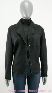 Černé vlněné sako/kabátek 