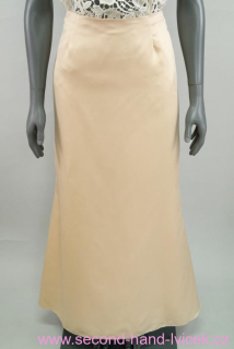 Dlouhá společenská sukně ve zlatavé barvě vel. 42