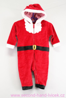 Sametový overal Santa Next 6-9 měsíců