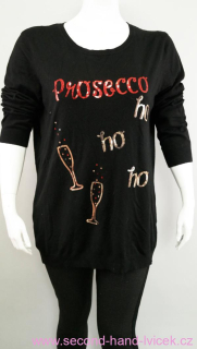Dámský vánoční delší svetr Prosecco ho ho ho vel. 50