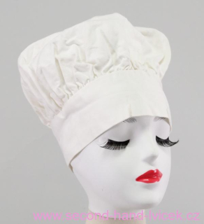 Bílá kuchařská čepice