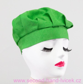 Zelená kuchařská čepice - obvod 54-58 cm