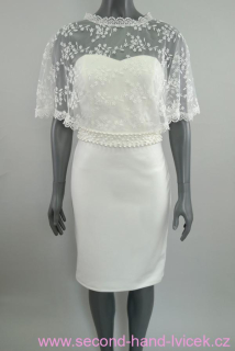 Krémově bílé svatební/popůlnoční šaty BODYFLIRT vel. 38