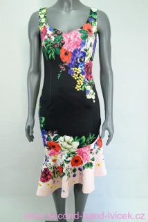 Květované šaty BODYFLIRT s asymetrickou délkou vel. XS