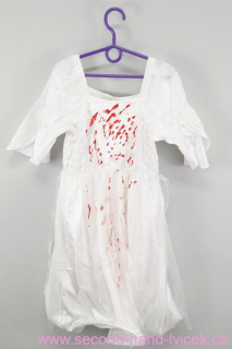 Dívčí kostým Krvavá nevěsta vel. 116 