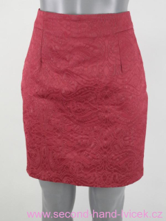 Vínová vzorovaná sukně Orsay vel. 36